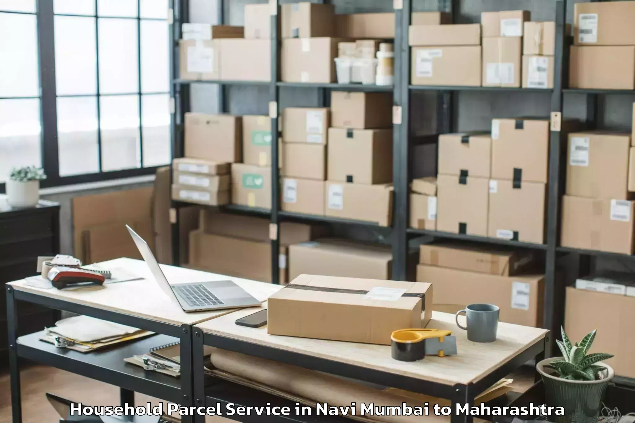 Top Navi Mumbai to Malkapur Household Parcel Available